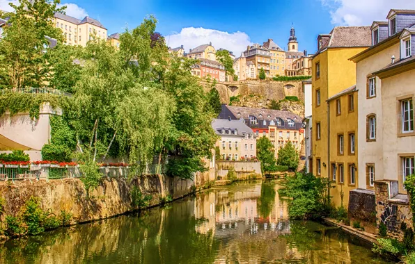 Picture river, home, Luxembourg, the Duchy of, Sauer