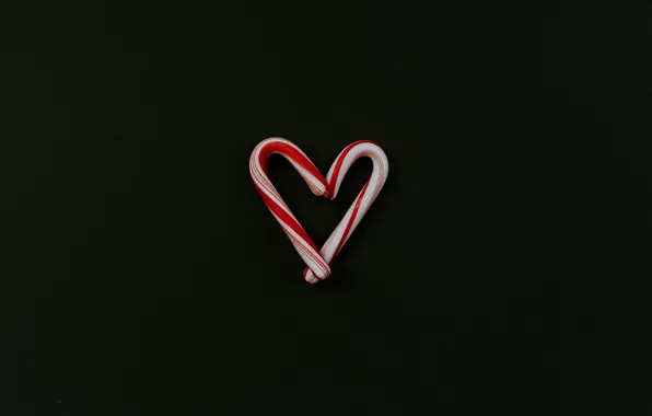 Love, background, heart, minimalism, lollipops