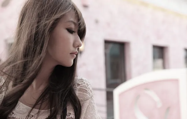 Girl, portrait, Asian