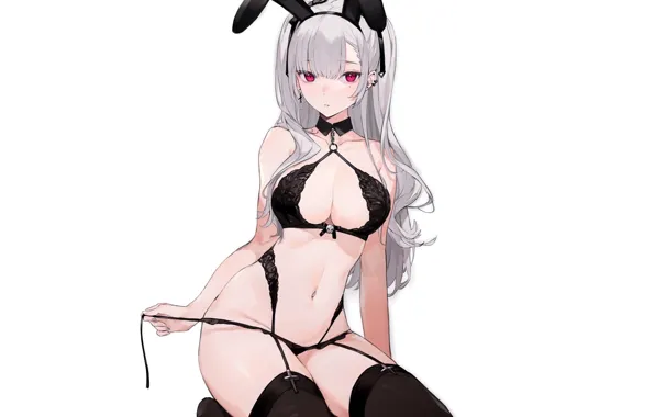 Hot, sexy, anime, pretty, bunny, lace, lingere, bunny girl