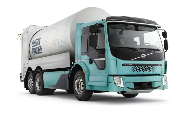 Picture Volvo, garbage truck, FE Electric Refuse Collector