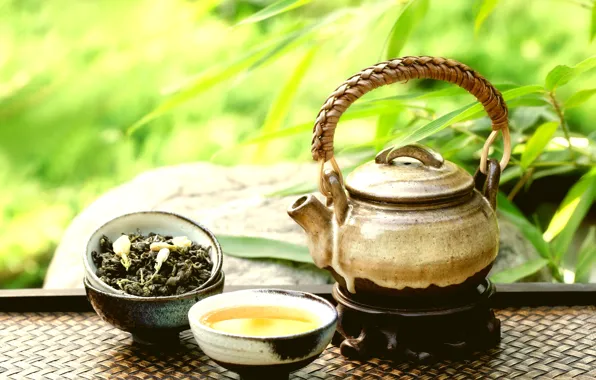 Petals, kettle, Cup, East, tea, aroma, supplements, still life