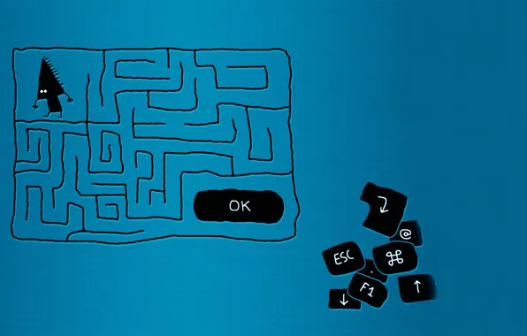 BACKGROUND, BUTTON, The SITUATION, KEYS, ARROW, maze, ok