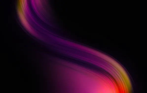 Wave, color, black background, purple