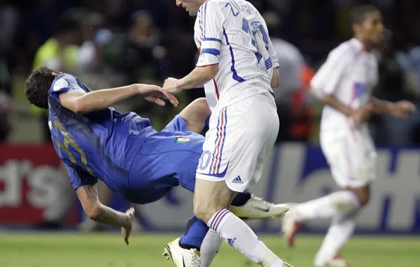 Picture Zinedine Zidane, Zinedine Zidane, the header, Marco Materazzi, Marco Materazzi