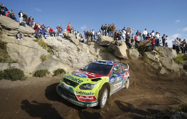 Sand, stones, people, ford, rally, rally, wrc, the audience