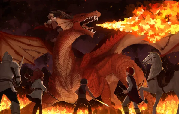 Dragon, horse, villain, heroes, My Hero Academia, Boku No Hero Academy, My Hero Academy
