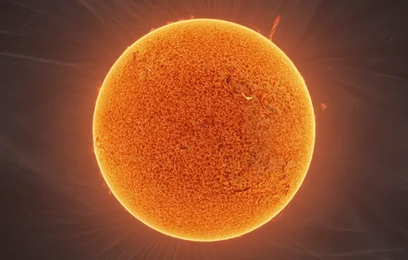 Stars, The sun, Space, Star, Space, Sun, the ultraviolet light from the satellite