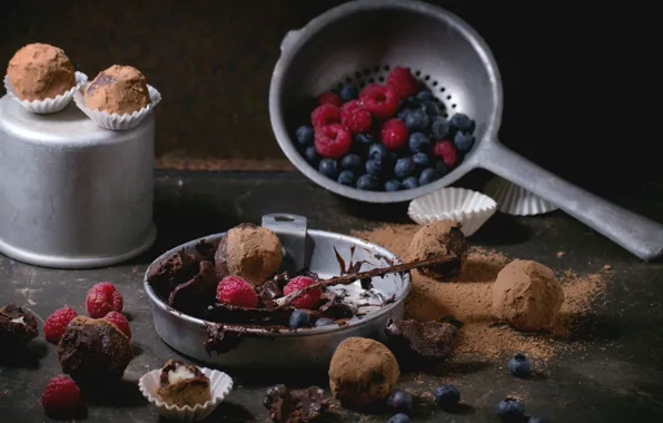 Berries, candy, chocolate, truffle, Natasha Breen