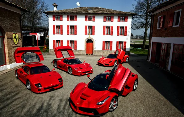 Ferrari, F40, Ferrari, Enzo, F50, LaFerrari