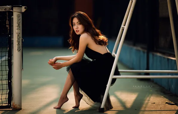 Picture look, girl, background