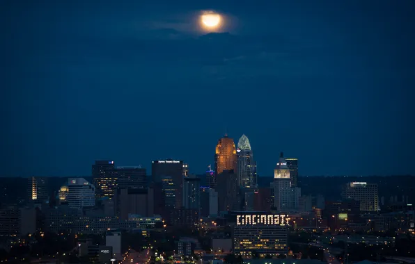 The moon, Moon, Ohio, Cincinnati, Cincinnati, Ohio