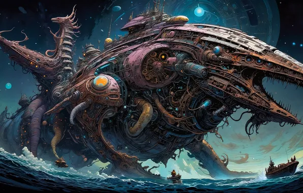 Ship, technique, fantasy, manstr