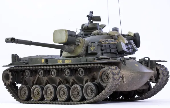 Picture toy, the barrel, medium tank, model, М48А3, Patton III