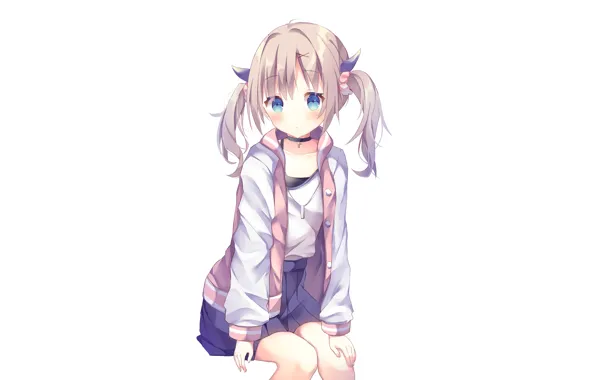 Girl, horns, lady