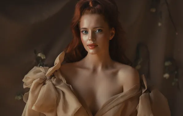 Look, neckline, red, Valeriya Mytnik