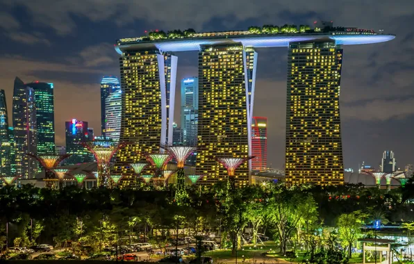 The city, Singapore, Garden and the Sand