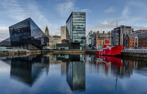 Ship, England, home, port, Liverpool