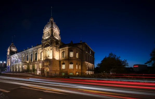 The city, lights, street