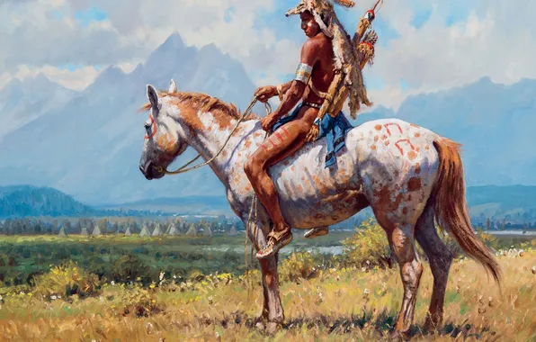 Horse, Picture, Martin Grelle, The guardian, Indian, American artist, Martin Grellet