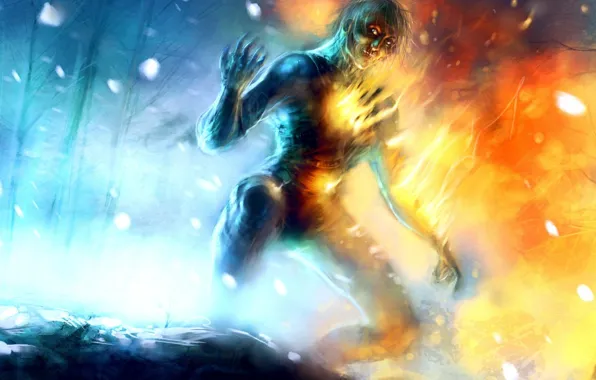 Snow, fire, ice, being