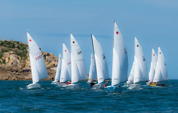 Sea, race, boat, yacht, sail, regatta, sailing