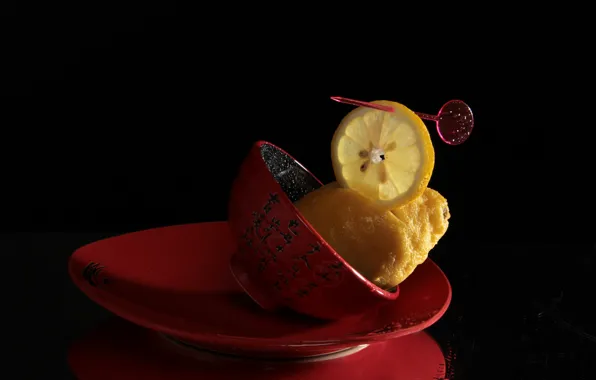 Picture drops, Wallpaper, lemon, plate, wallpaper, wallpapers, beautiful Wallpaper, bowl