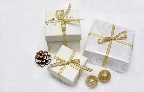 Winter, balls, snow, holiday, balls, toys, Christmas, gifts