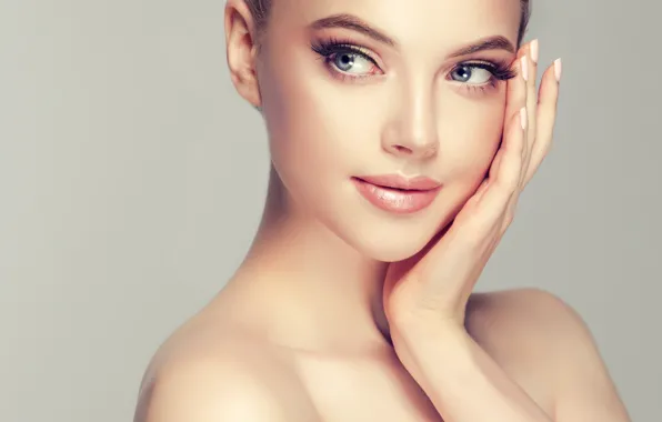 Picture eyes, look, girl, face, portrait, makeup, Sofia Zhuravets'