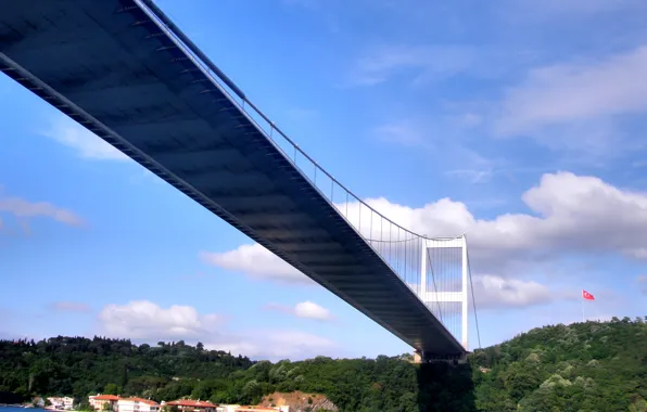 Picture bridge, city, the city, bridge, Turkey, Turkey