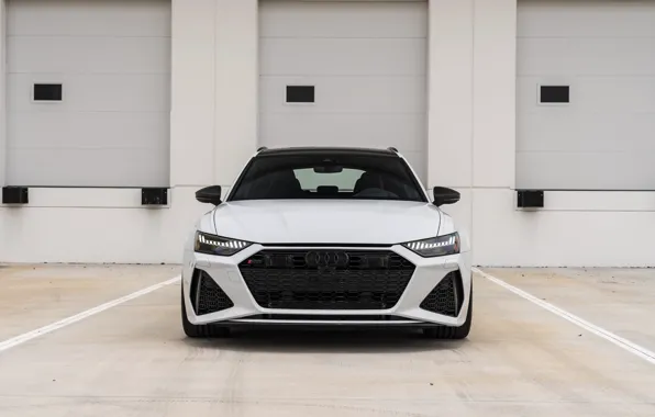 Picture Audi, Front, White, Face, Before, RS6, Brutal