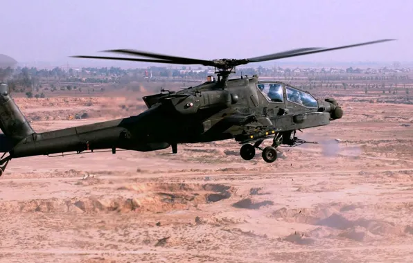 Shooting, Apache, Douglas, McDonnell, AH-64, US army, the main attack helicopter