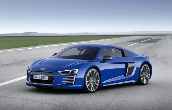 Picture blue, Audi, Audi, e-tron, 2015