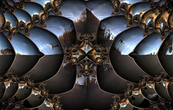 Abstraction, pattern, fractals, fractal, ornament, symmetry, abstract background