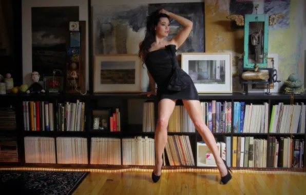 Picture girl, pose, background