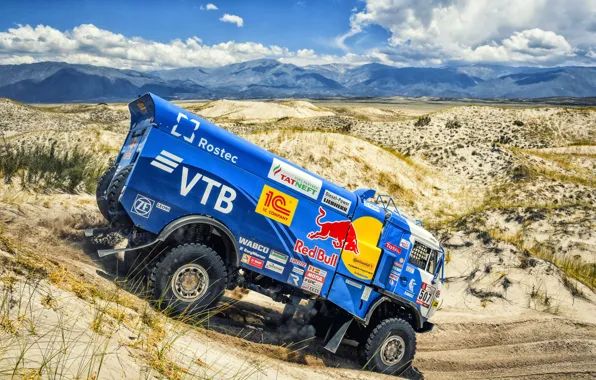 Sand, Mountains, Sport, Truck, Race, Master, Russia, Kamaz