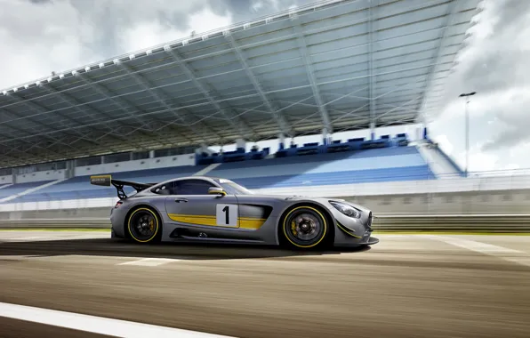Picture photo, Mercedes-Benz, Tuning, Car, AMG, GT3, Side, 2015
