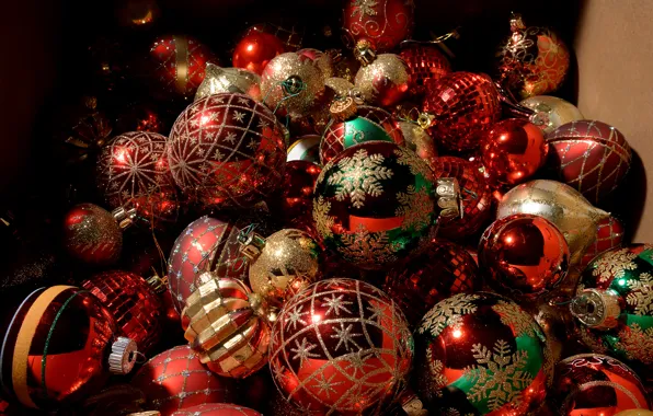 Picture balls, new year, Christmas, decoration