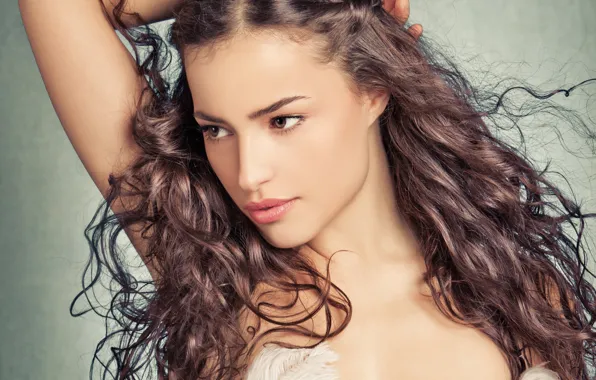 Look, style, background, hair, hand, Girl