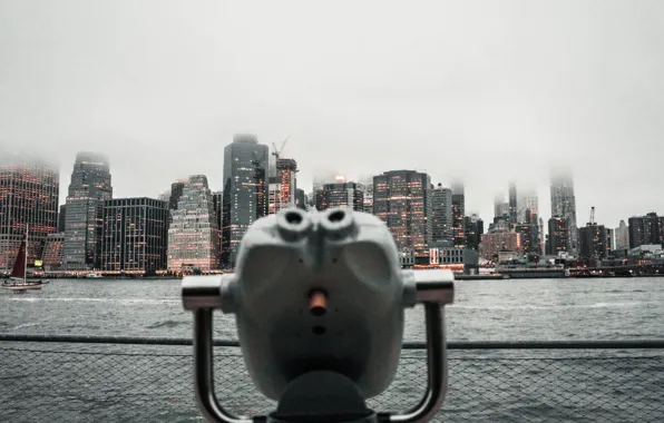 Water, the building, building, skyscrapers, cloud, New-York, lookout, daytime