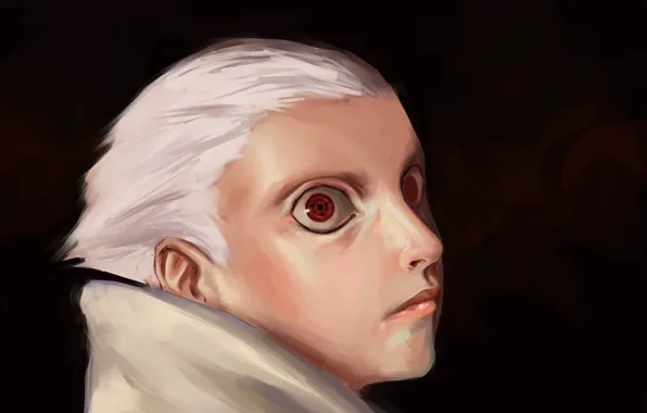 Naruto, art, sharingan, manga, shin uchiha, wizartss