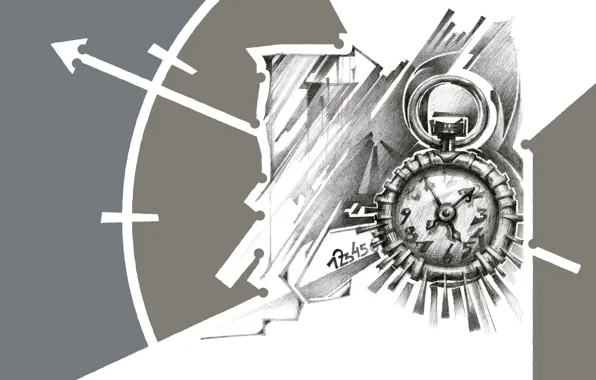 Picture figure, graphics, watch, pencil drawing, computer graphics, chronometer, breguet, pencil drawing