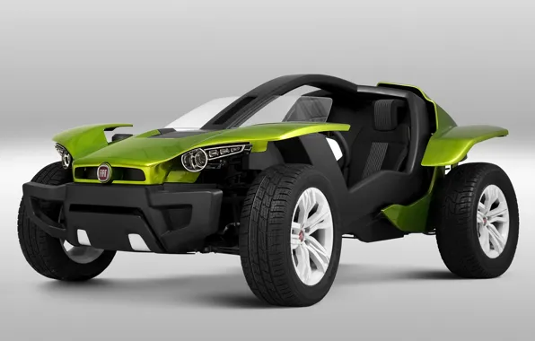 Background, the concept, green, the front, Fiat, FCC 2, Fiat