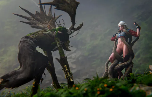 3d art, The witcher, 3D Art, Ciri, NYC, HENTAI, I was Art, Spirit of the …