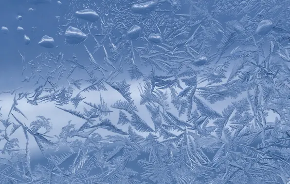 Cold, glass, pattern