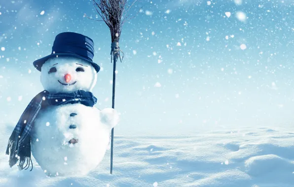 Picture christmas, winter, snow, snowman