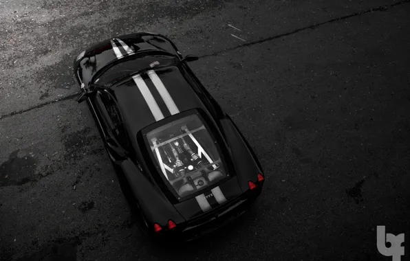 Picture Parking, Ferrari, black background, f430 scuderia