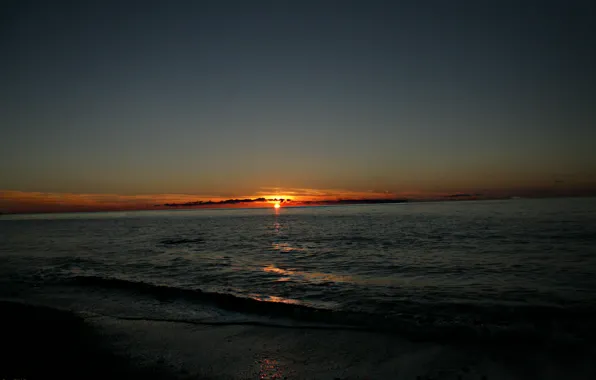 Sea, the sun, sunset, dal, Beautiful, Georgia, Batumi