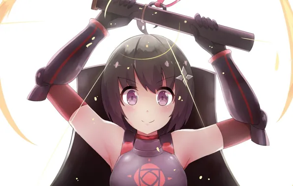Look, girl, weapons, Don't like the pain you are going to invest in protection, I …