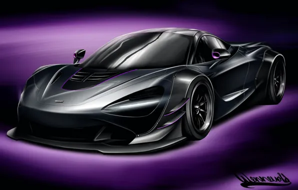 McLaren, Auto, Figure, Machine, Art, Vehicles, Transport, 720s